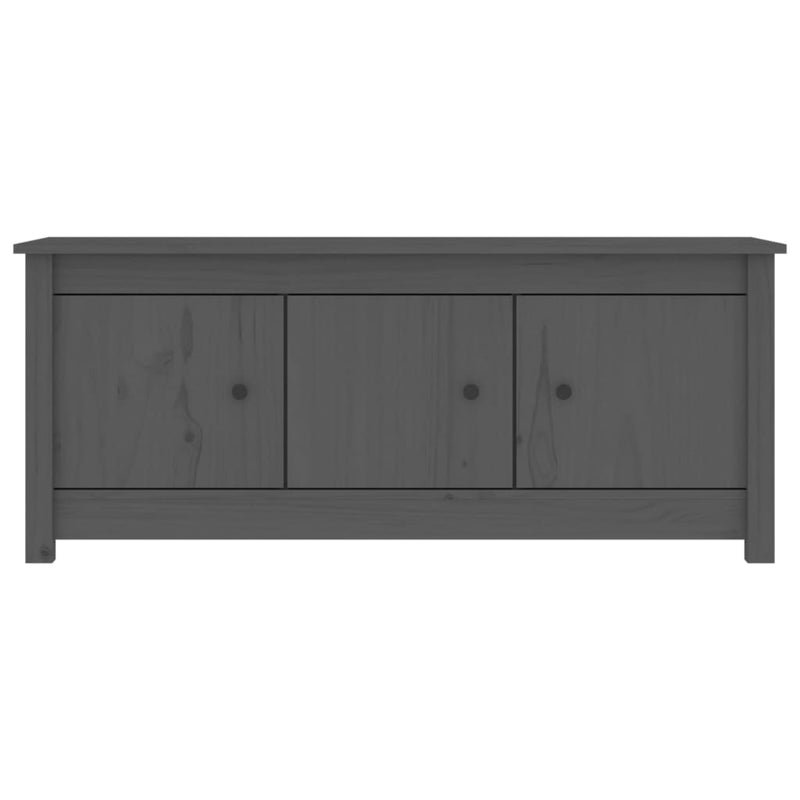 Load image into Gallery viewer, VidaXL Schoenenkast 110x38x45,5 cm massief grenenhout grijs
