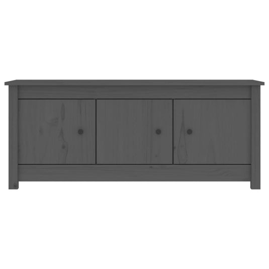 VidaXL Schoenenkast 110x38x45,5 cm massief grenenhout grijs
