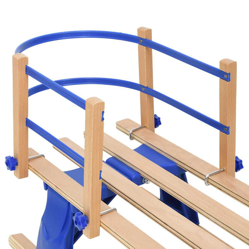 Load image into Gallery viewer, Vidaxl rugleuning voor slee multiplex blauw
