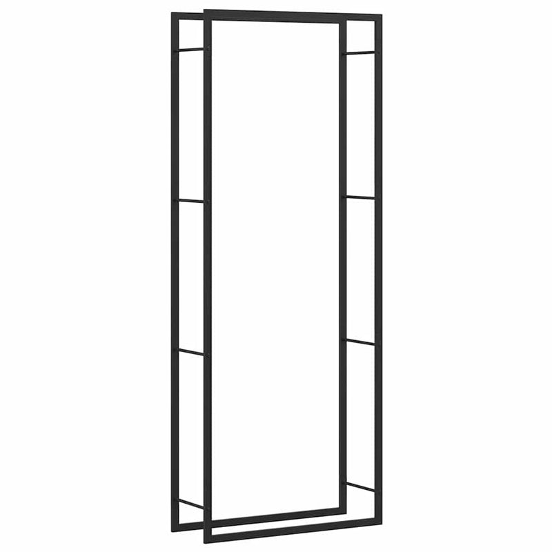 Load image into Gallery viewer, Vidaxl haardhoutrek matzwart 80x28x222 cm staal
