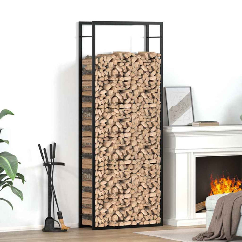 Load image into Gallery viewer, Vidaxl haardhoutrek matzwart 80x28x222 cm staal
