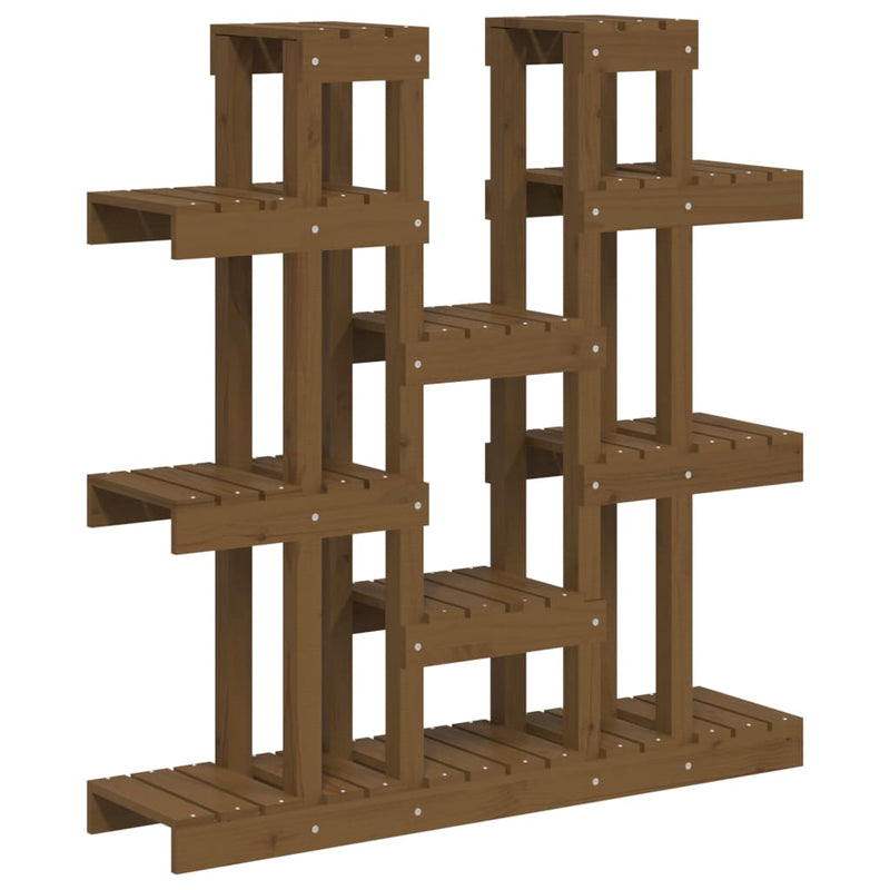 Load image into Gallery viewer, Vidaxl plantenstandaard 104,5x25x109,5 cm grenenhout honingbruin
