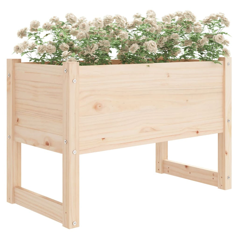 Afbeelding laden in galerijviewer, Vidaxl plantenbak 78x40x52 cm massief grenenhout
