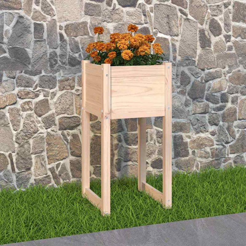 Load image into Gallery viewer, Vidaxl plantenbak 40x40x81 cm massief grenenhout
