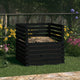Vidaxl compostbak 80x80x78 cm massief grenenhout zwart