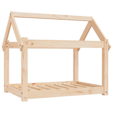 Vidaxl hondenmand 81x60x70 cm massief grenenhout