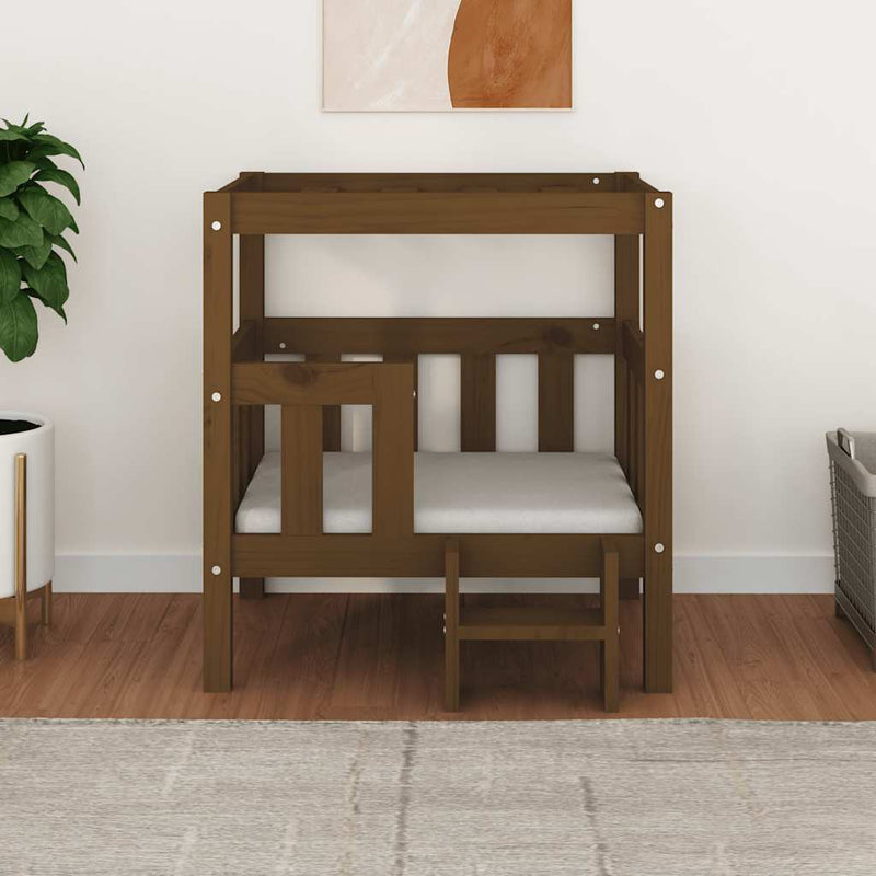 Load image into Gallery viewer, Vidaxl hondenmand 65,5x43x70 cm massief grenenhout honingbruin
