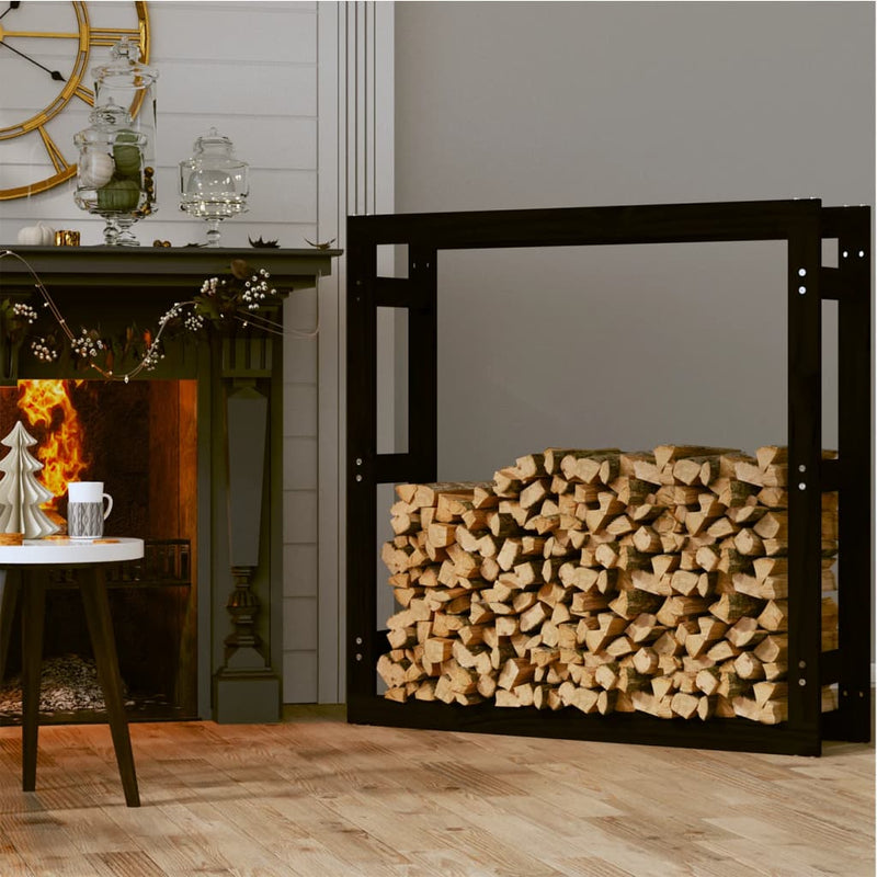 Load image into Gallery viewer, VidaXL Haardhoutrek 100x25x100 cm massief grenenhout zwart
