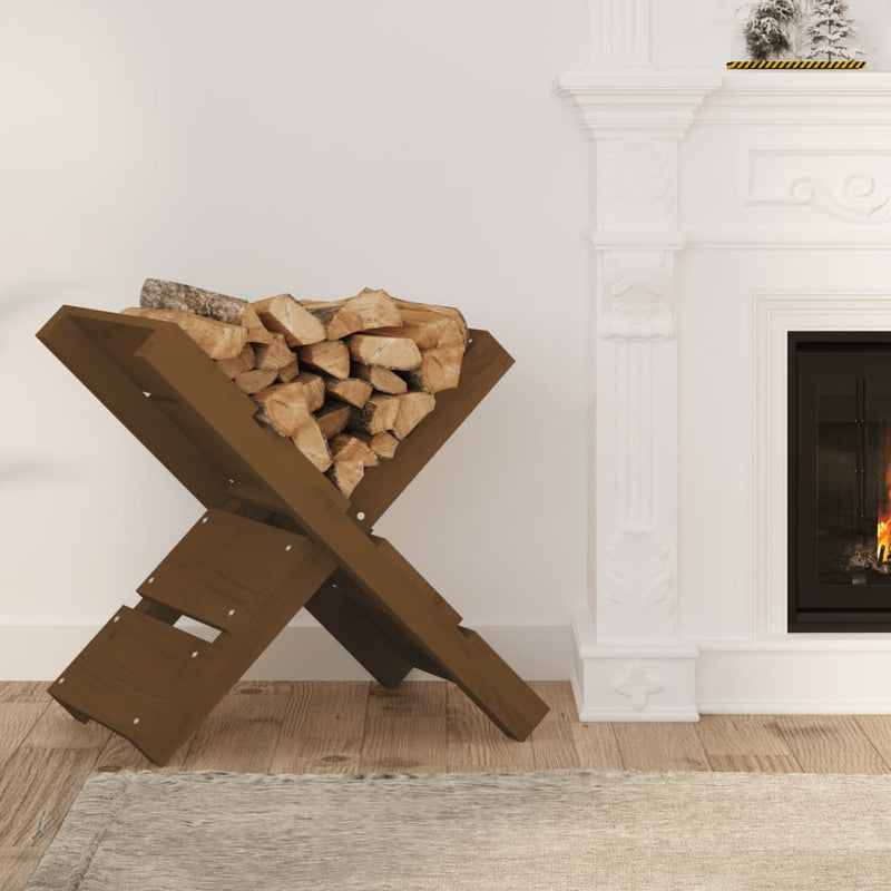 Load image into Gallery viewer, Vidaxl houtblokhouder 47x39,5x48 cm massief grenenhout honingbruin
