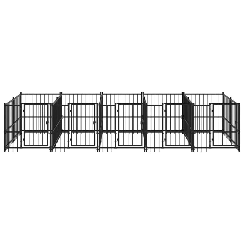Load image into Gallery viewer, VidaXL Hondenkenne 9,38 m² staal
