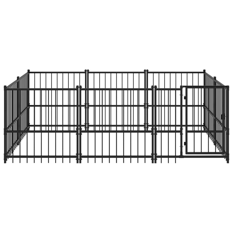 Load image into Gallery viewer, VidaXL Hondenkennel voor buiten 5,63 m² staal
