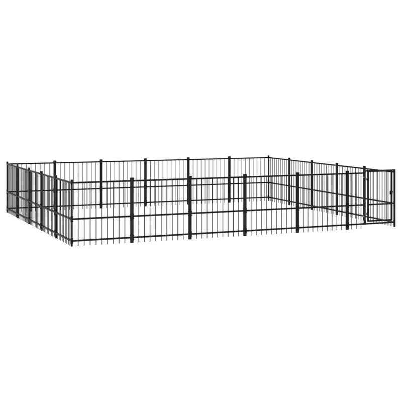 Load image into Gallery viewer, VidaXL Hondenkennel voor buiten 28,23 m² staal
