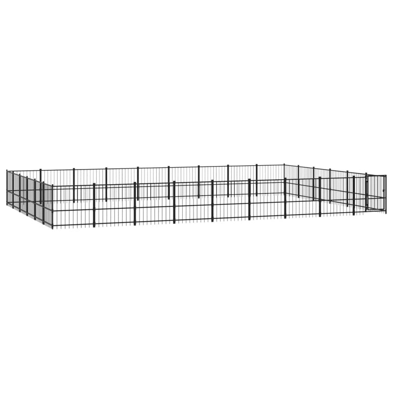 Load image into Gallery viewer, VidaXL Hondenkennel voor buiten 50,81 m² staal
