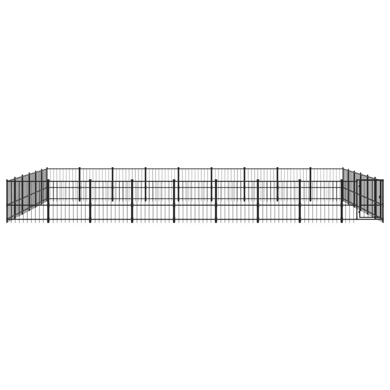 Load image into Gallery viewer, VidaXL Hondenkennel voor buiten 50,81 m² staal
