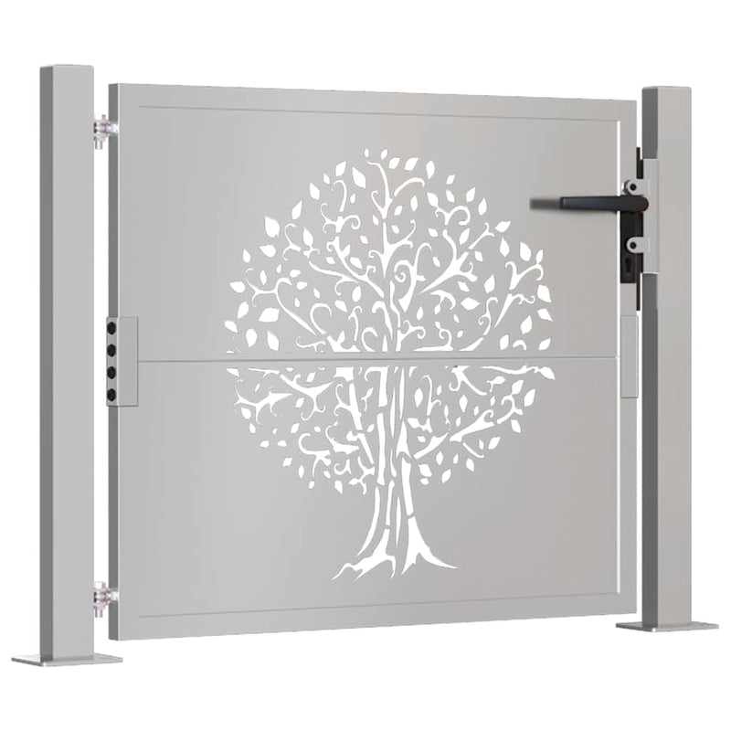 Load image into Gallery viewer, Vidaxl poort 100x100 cm boomontwerp cortenstaal
