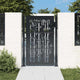 Vidaxl poort met bamboe-ontwerp 100x150 cm staal antracietkleurig