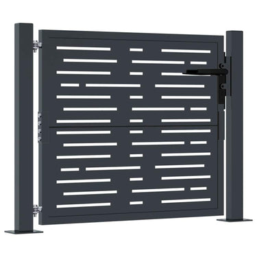 Vidaxl poort 100x100 cm met vierkant staal antracietkleurig