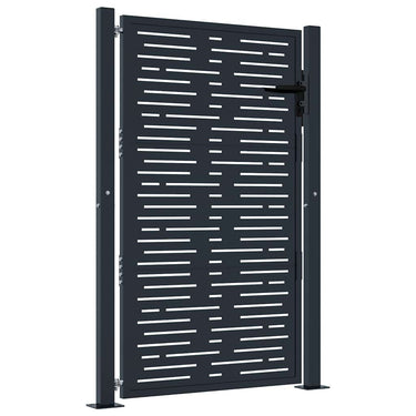 Vidaxl poort 100x150 cm met vierkant staal antracietkleurig