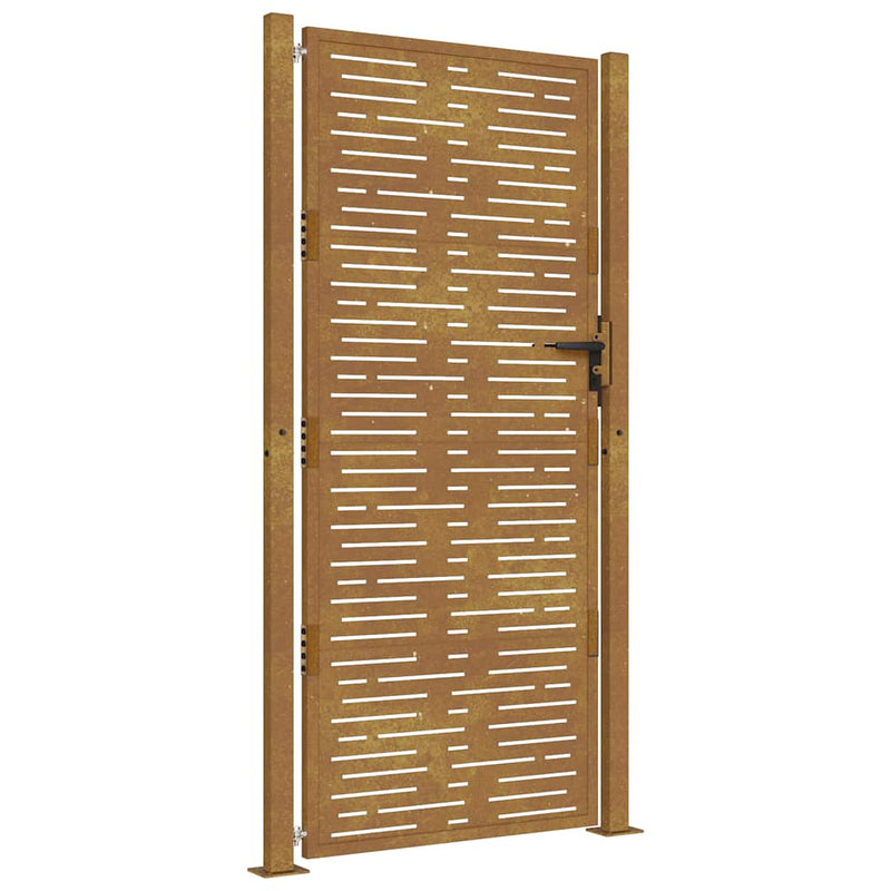 Load image into Gallery viewer, Vidaxl poort 100x200 cm vierkant cortenstaal
