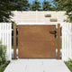 Vidaxl tuinpoort 100 x 100 cm gepoedercoat staal zwart vergrendelbaar