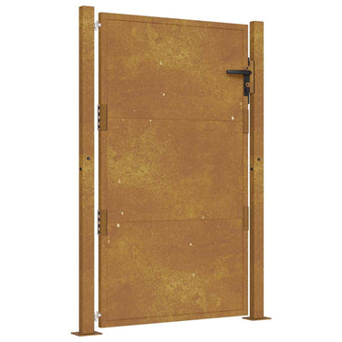 Vidaxl poort 100x125 cm cortenstaal
