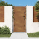 Vidaxl poort 105x180 cm cortenstaal