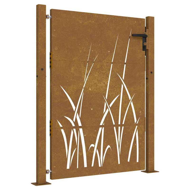 Load image into Gallery viewer, Vidaxl poort 100x150 cm grasontwerp cortenstaal
