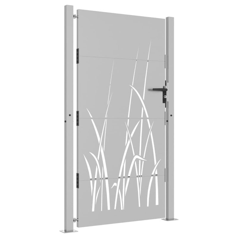 Load image into Gallery viewer, Vidaxl poort 105x205 cm grasontwerp cortenstaal
