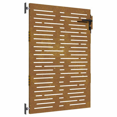 Vidaxl poort 85x125 cm vierkant cortenstaal