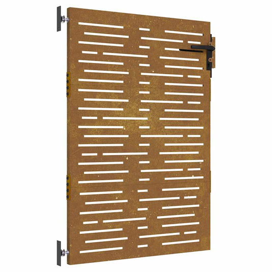 Vidaxl poort 85x125 cm vierkant cortenstaal
