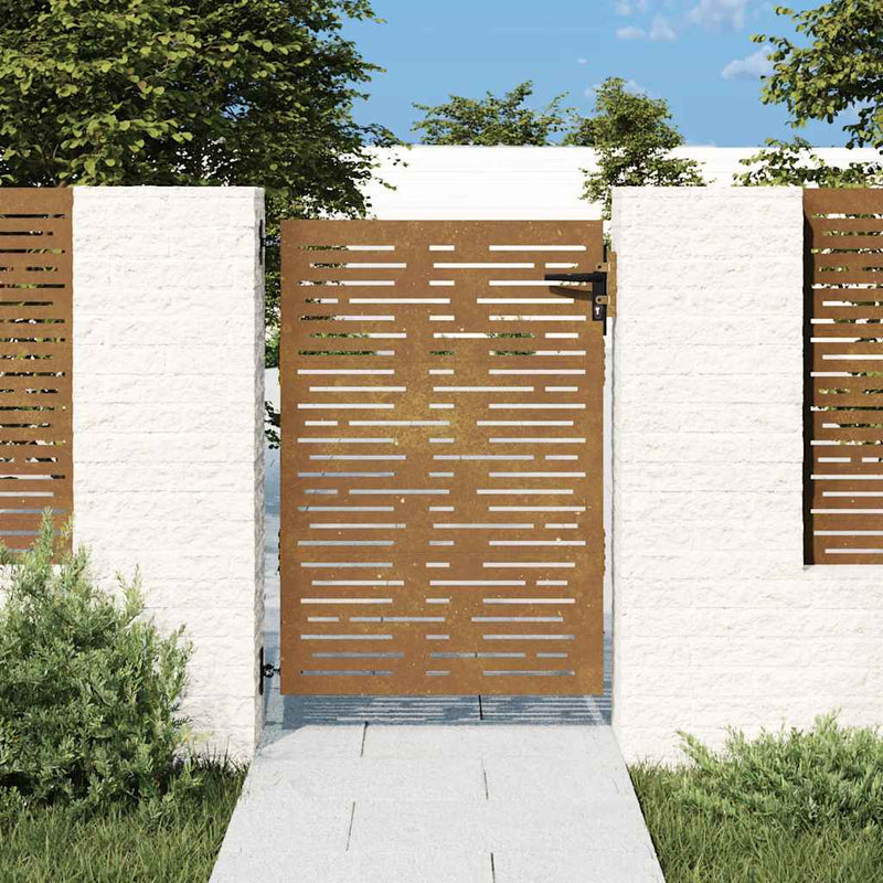 Load image into Gallery viewer, Vidaxl poort 85x150 cm vierkant cortenstaal
