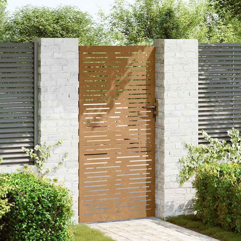 Load image into Gallery viewer, Vidaxl poort 85x175 cm vierkant cortenstaal
