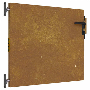 Vidaxl poort 85x75 cm cortenstaal