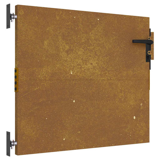 Vidaxl poort 85x100 cm cortenstaal