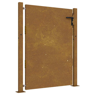 Vidaxl poort 100x150 cm cortenstaal