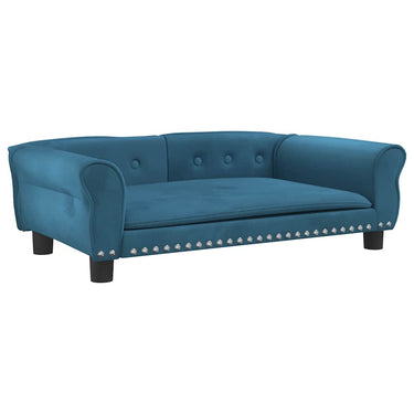 Vidaxl hondenmand 95x55x30 cm fluweel blauw
