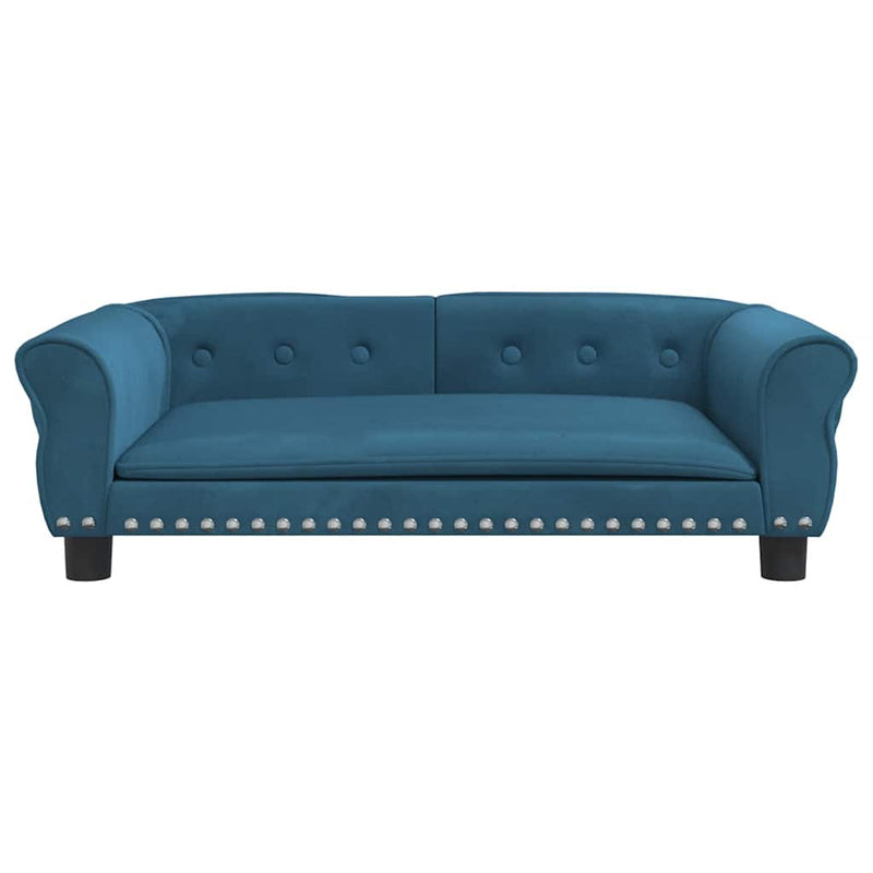 Load image into Gallery viewer, Vidaxl hondenmand 95x55x30 cm fluweel blauw
