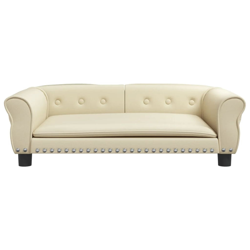 Load image into Gallery viewer, VidaXL Hondenmand 95x55x30 cm kunstleer crèmekleurig
