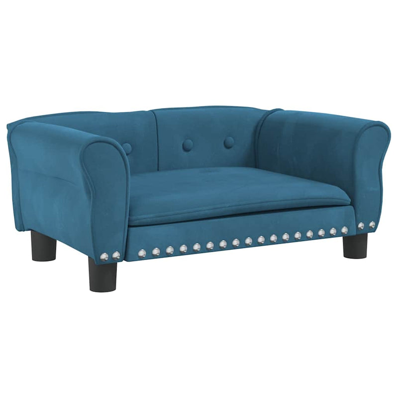 Load image into Gallery viewer, Vidaxl hondenmand 70x45x30 cm fluweel blauw
