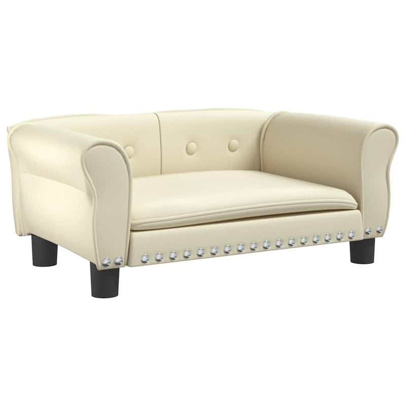 Load image into Gallery viewer, Vidaxl hondenmand 70x45x30 cm kunstleer crèmekleurig
