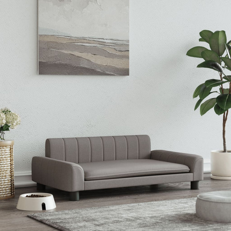 Load image into Gallery viewer, VidaXL Hondenmand 90x53x30 cm stof taupe

