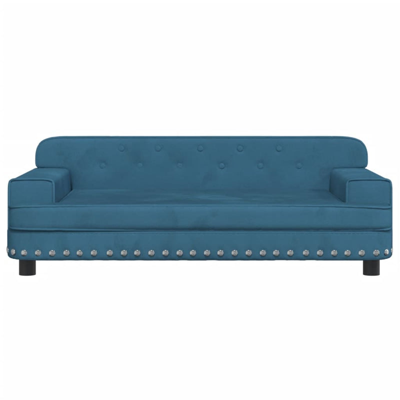 Load image into Gallery viewer, VidaXL Hondenmand 90x53x30 cm fluweel blauw
