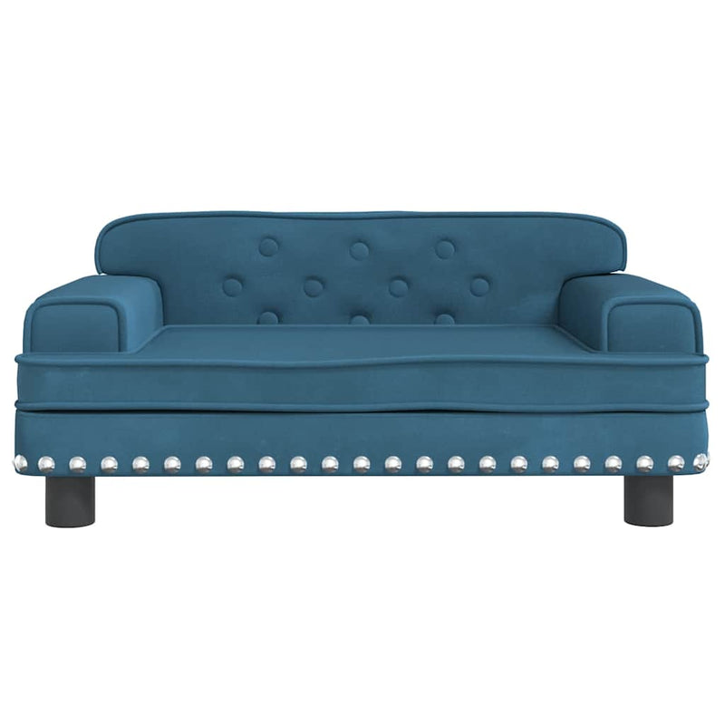 Load image into Gallery viewer, Vidaxl hondenmand 70x45x30 cm fluweel blauw
