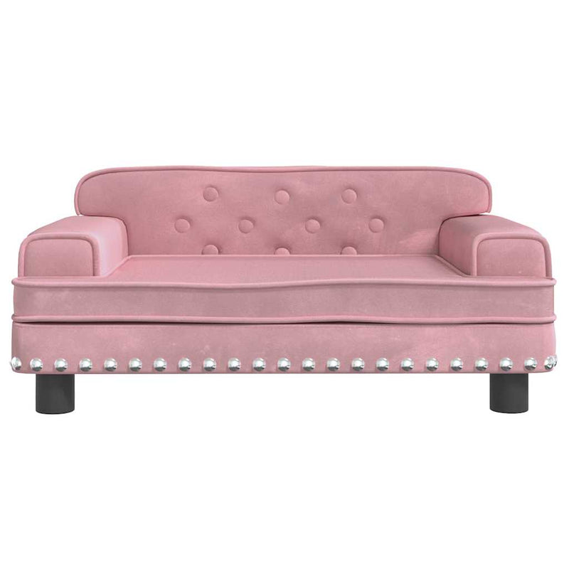 Load image into Gallery viewer, Vidaxl hondenmand 70x45x30 cm fluweel roze
