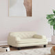 Vidaxl hondenmand 70x45x30 cm kunstleer crèmekleurig