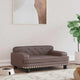 VidaXL Hondenmand 70x45x30 cm kunstleer bruin
