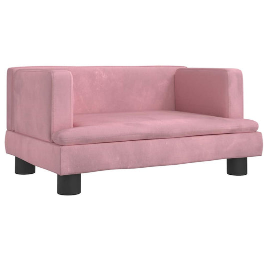 Vidaxl hondenmand 60x40x30 cm fluweel roze