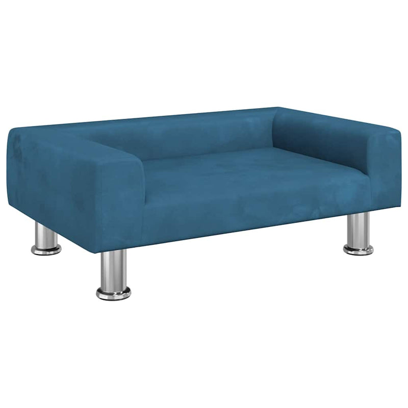 Load image into Gallery viewer, Vidaxl hondenmand 70x45x26,5 cm fluweel blauw
