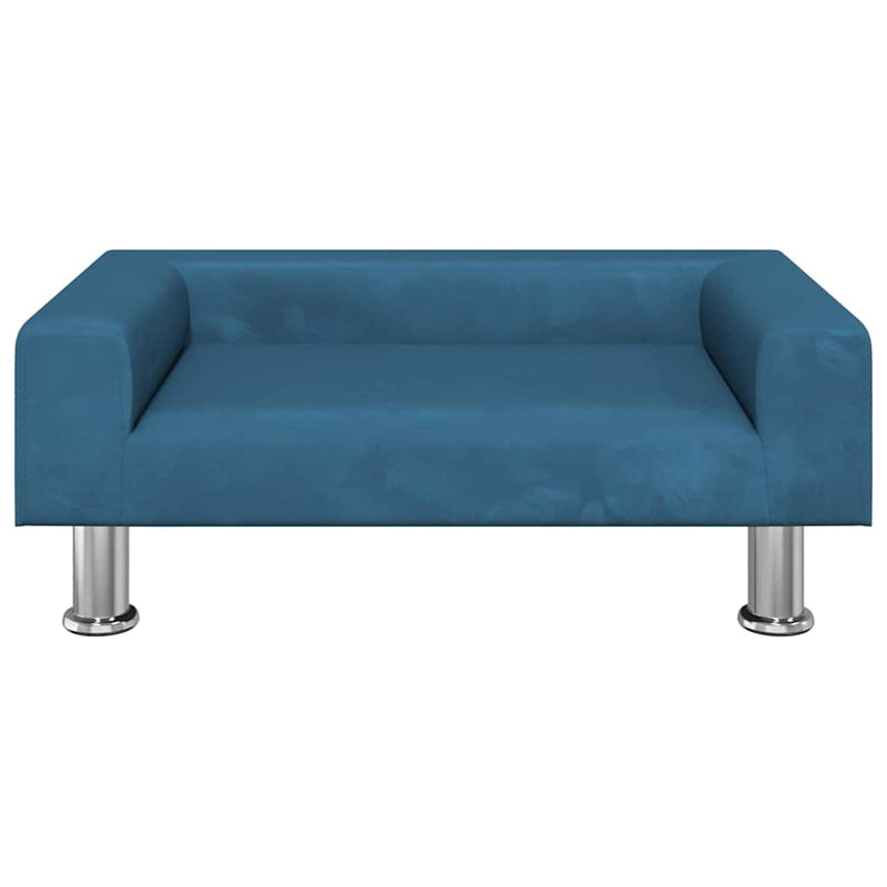 Load image into Gallery viewer, Vidaxl hondenmand 70x45x26,5 cm fluweel blauw
