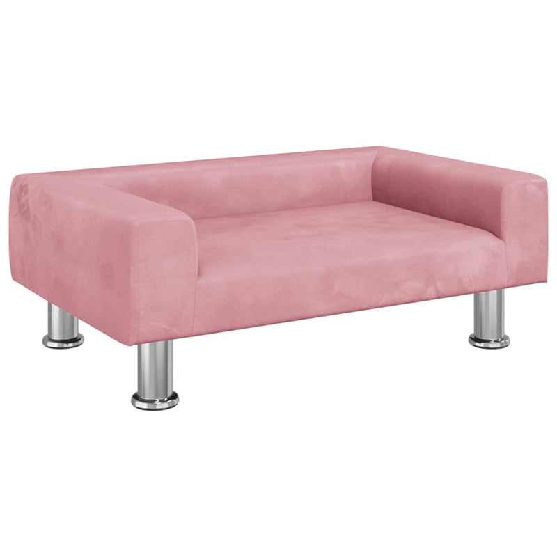 Load image into Gallery viewer, Vidaxl hondenmand 70x45x26,5 cm fluweel roze
